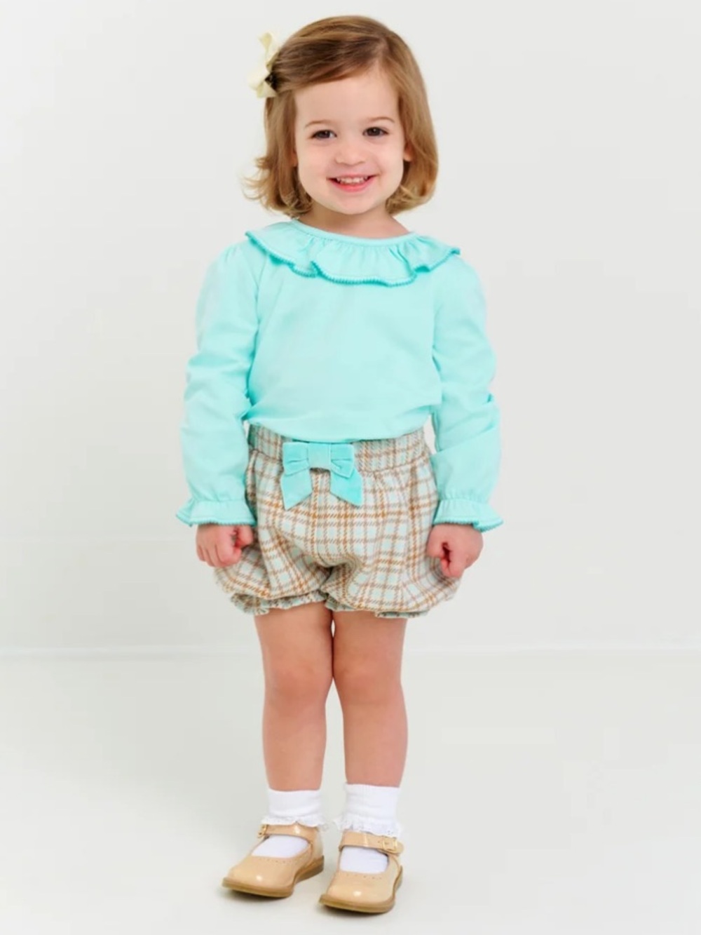 Beaufort Bonnet Outfit Henry Clay Houndstooth Knickers & Ramona Ruffle Shirt